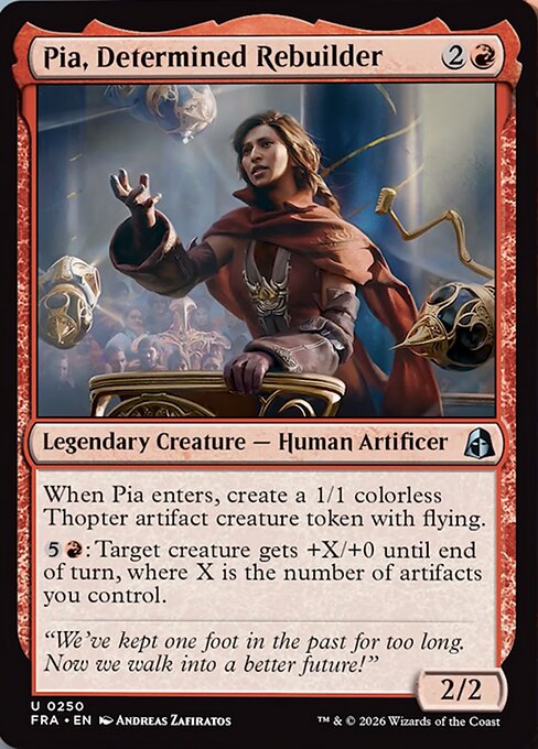Pia, Determined Rebuilder card image