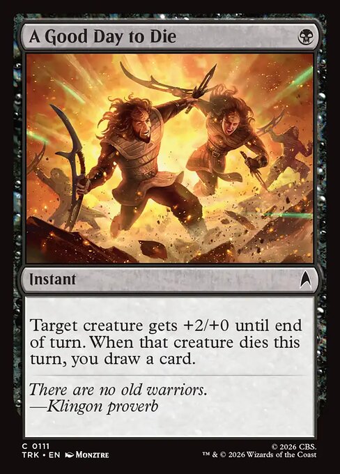A Good Day to Die card image
