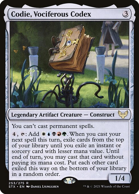 Codie, Vociferous Codex card image