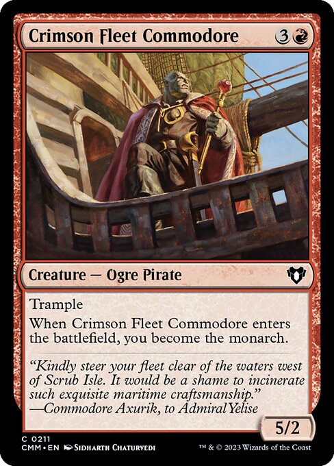 Crimson Fleet Commodore card image
