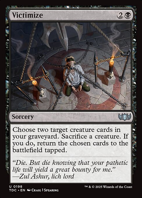 Victimize card image
