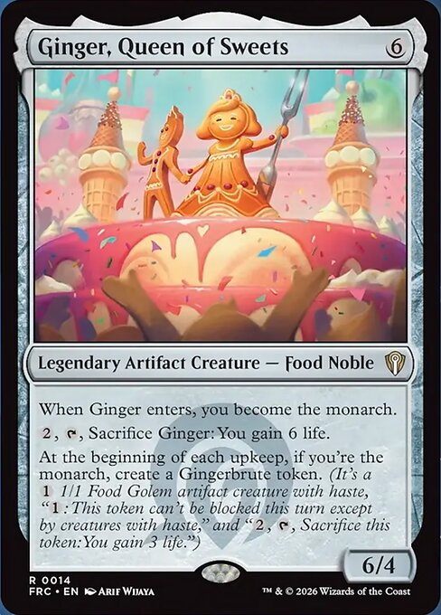 Ginger, Queen of Sweets card image