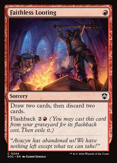 Faithless Looting card image
